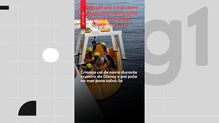 Criança cai de navio durante cruzeiro da Disney e pai pula no mar para salvá-la