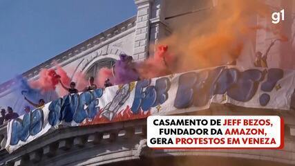 Casamento de Jeff Bezos， fundador da Amazon8u， gera protestos em Veneza