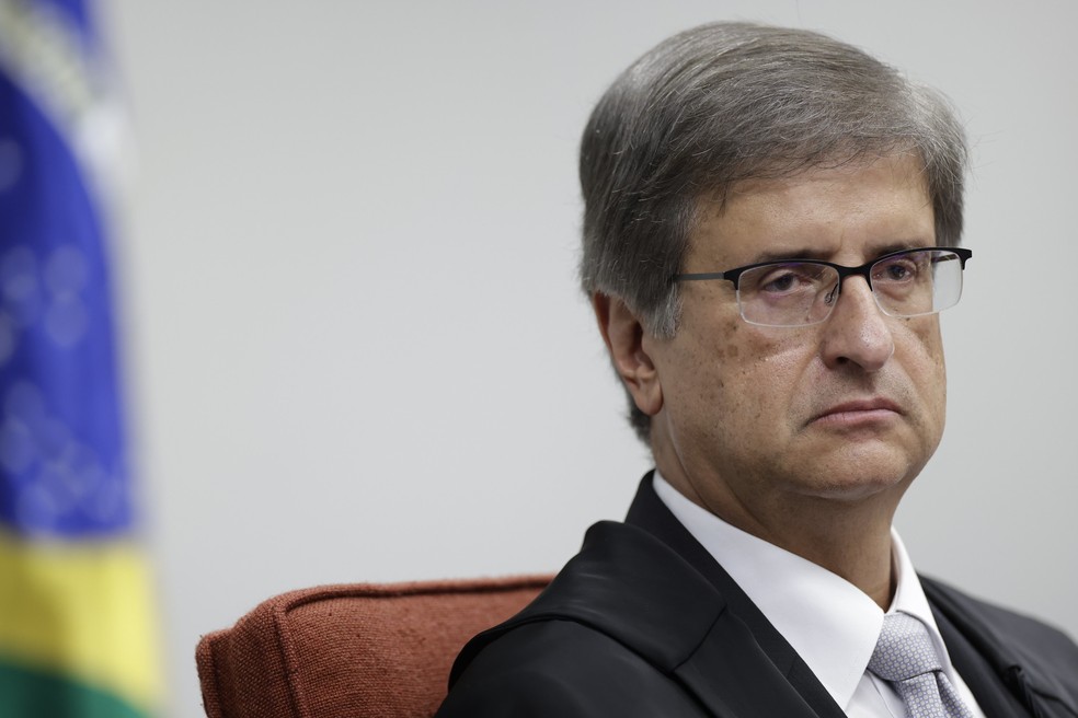 O procurador-geral da República， Paulo Gonet， durante o julgamento da denúncia contra Bolsonaro por golpe de Estado — Foto: Fellipe Sampaio/STF