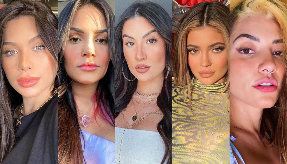 Flávia Pavanelli， Flayslane， Bianca Andrade Kylie Jenner e Gabi Prado — Foto: Reprodução/Instagram