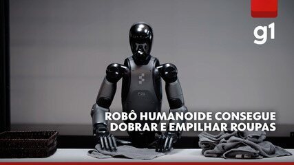Robô humanoide consegue dobrar e empilhar roupas