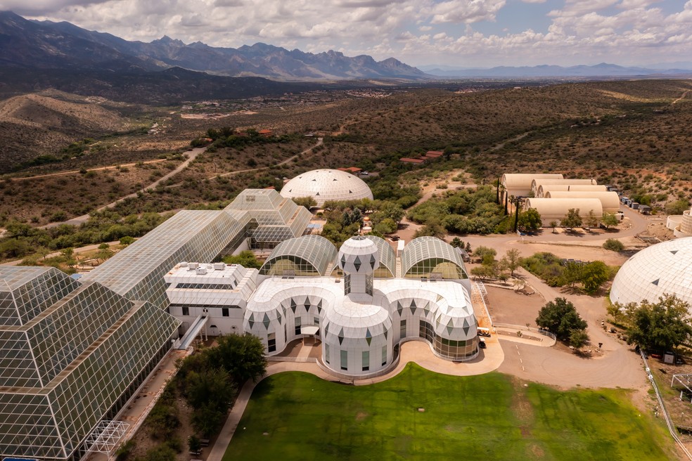 Biosfera 2， no deserto do Arizona — Foto: Adobe Stock