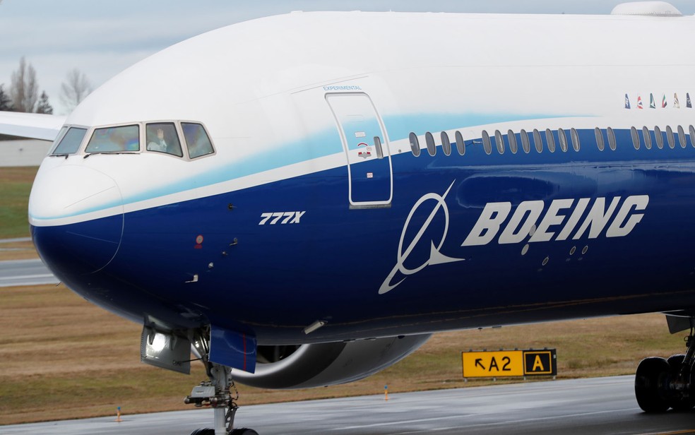 Um Boeing 777X em Everett， Washington. — Foto: Reuters/Terray Sylvester