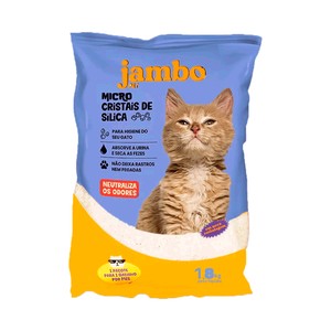 Areia micro Cristais de Sílica Jambo Pet 1，8 kg